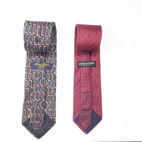 Two Vintage Brooks Brothers Men Neckties - Picture 2 of 4